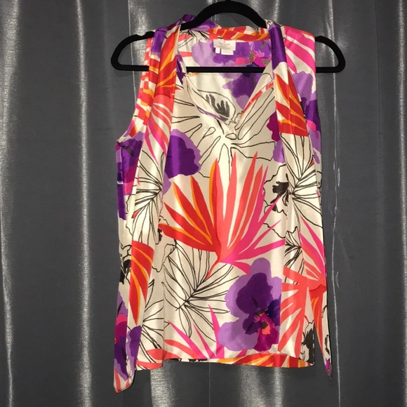 Kate Spade 100% Silk Top Size 6 - Picture 2 of 5